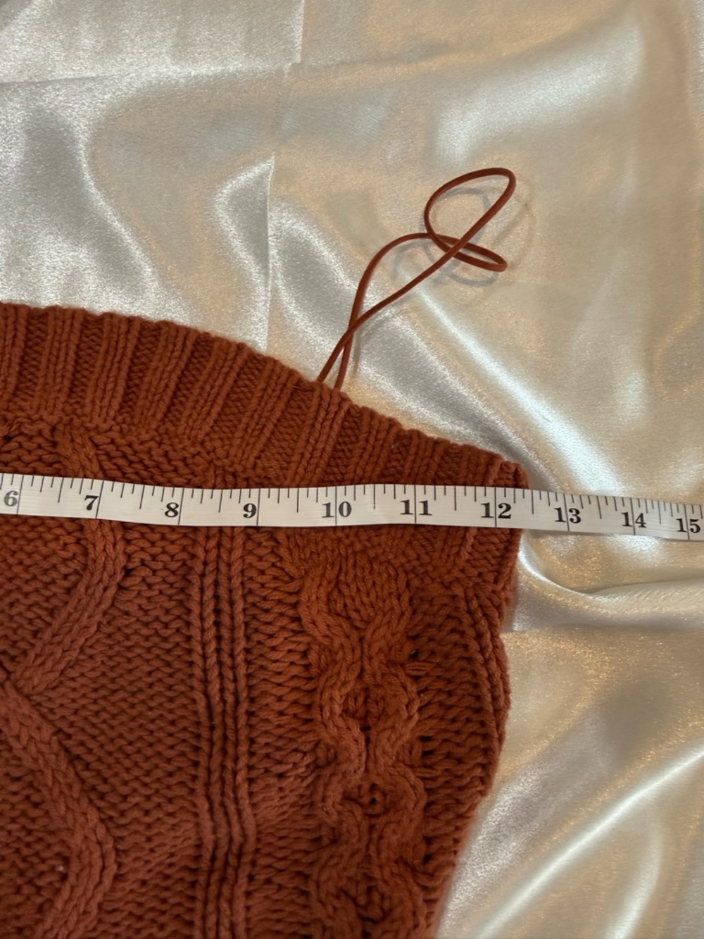 Aeropostale Rust-Brown Cable Knit Crop Tank - Picture 2 of 6